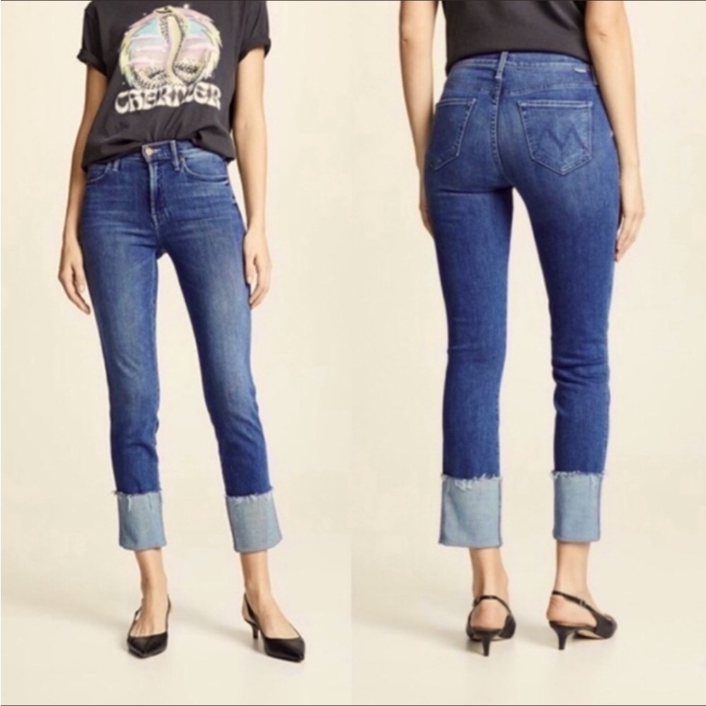 MOTHER ponyboy ankle cuff jeans